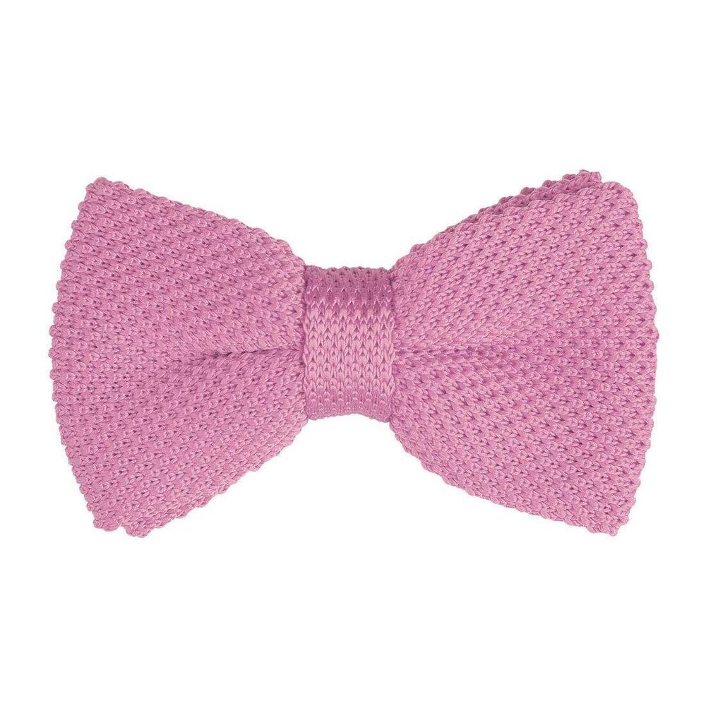 1750 Pre-tied Bowtie Adjustable Neck Solid Color Knitted Bow Ties One Size